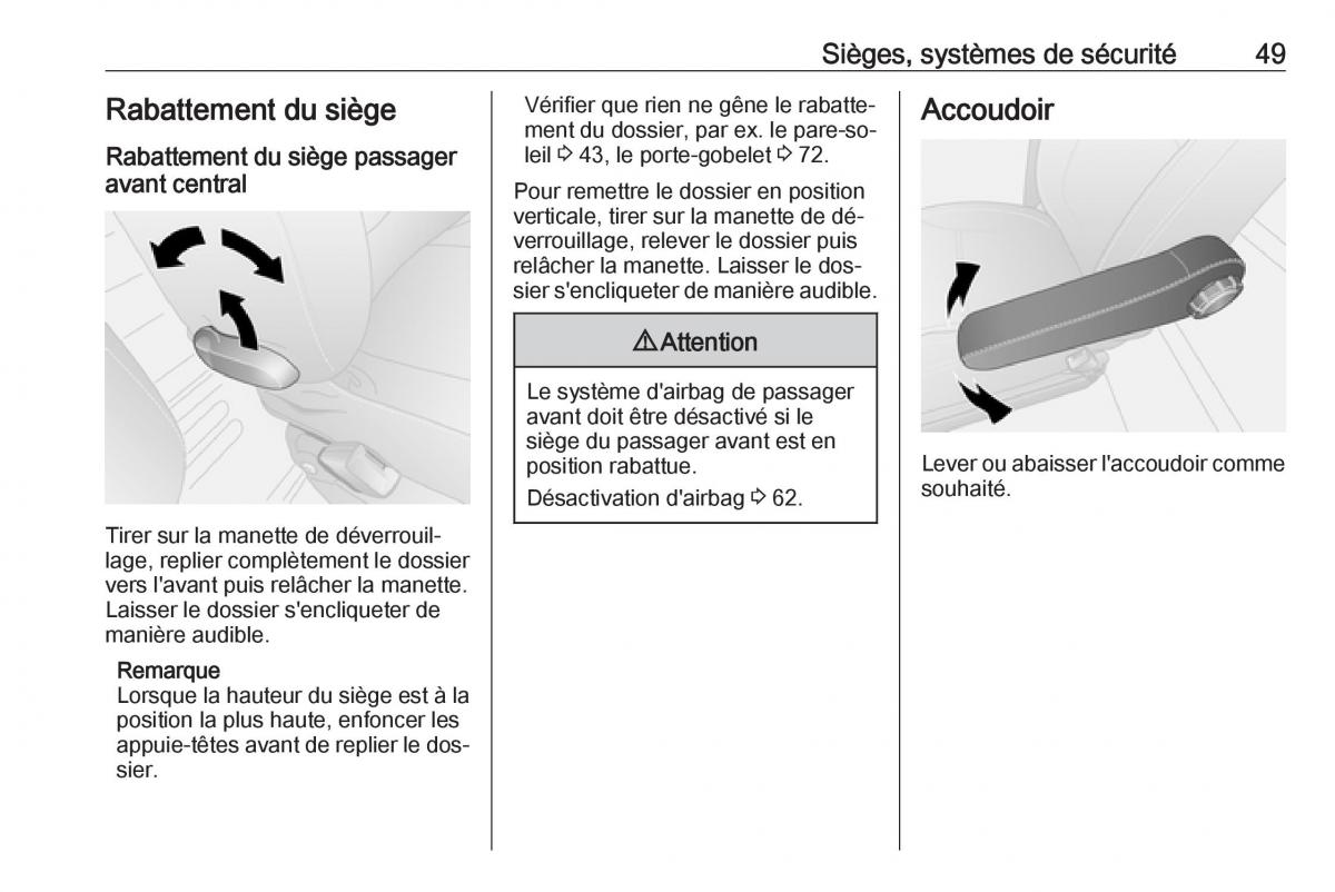 Opel Vivaro II 2 manuel du proprietaire / page 51