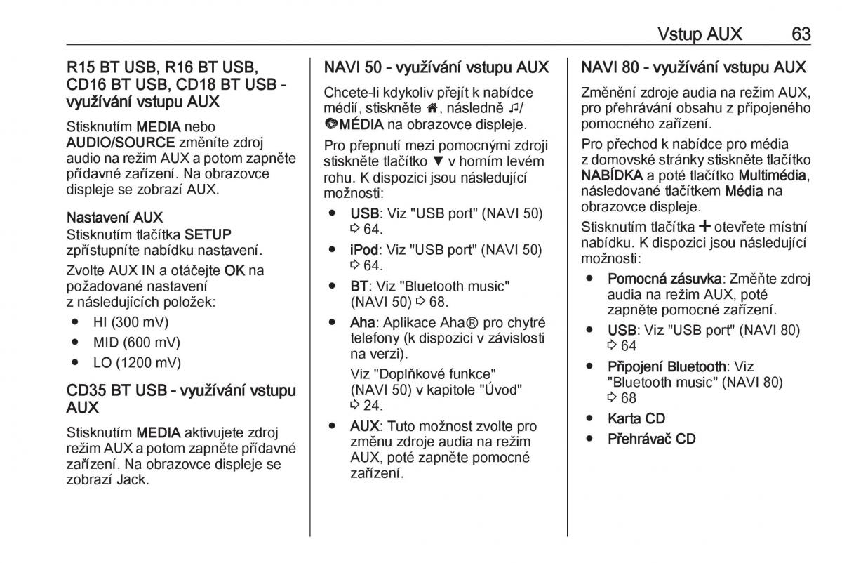 Opel Vivaro II 2 navod k obsludze / page 63