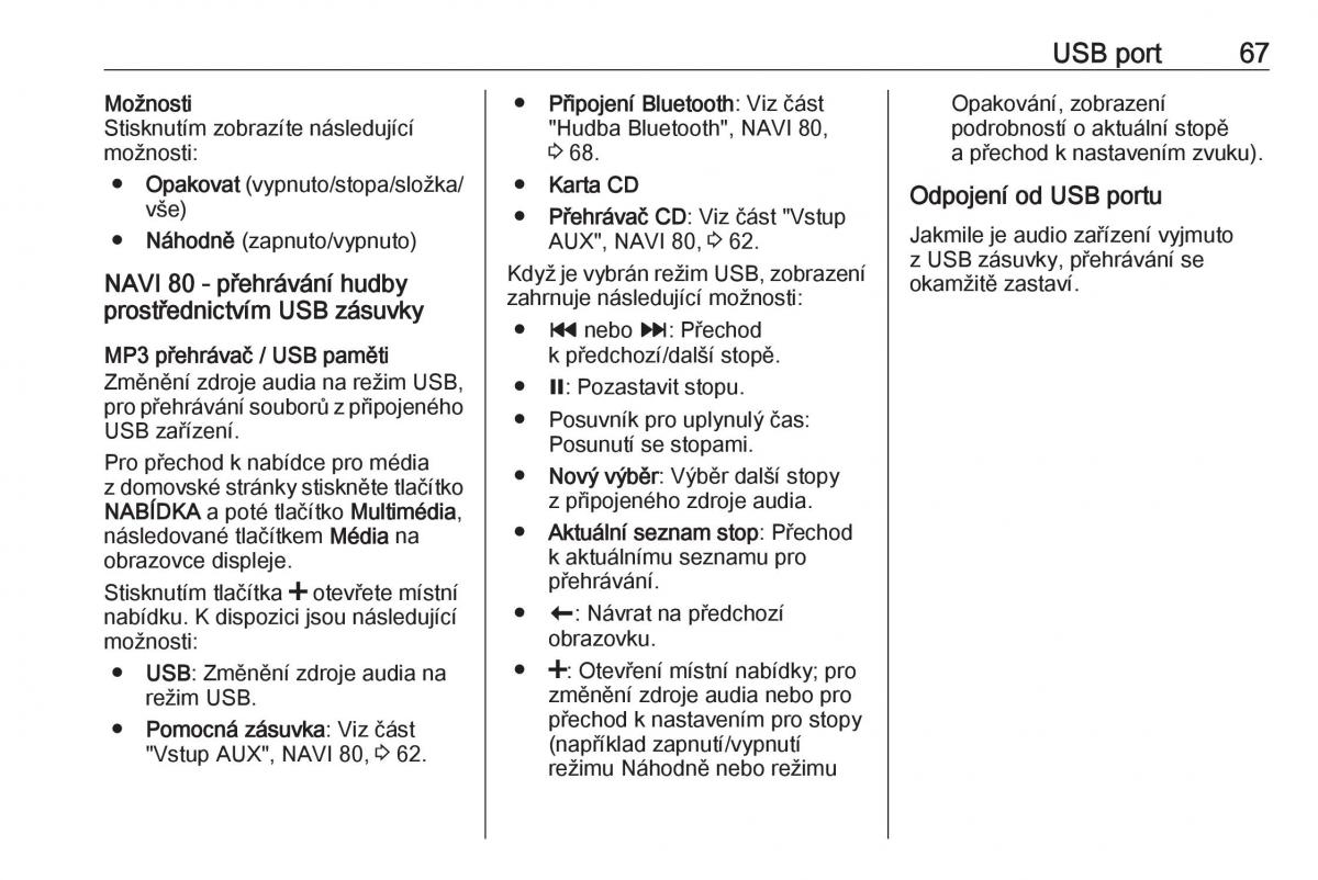 Opel Vivaro II 2 navod k obsludze / page 67