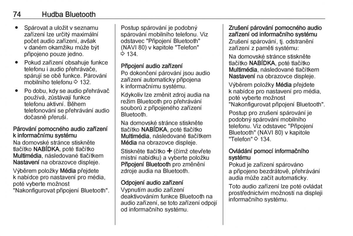 Opel Vivaro II 2 navod k obsludze / page 74