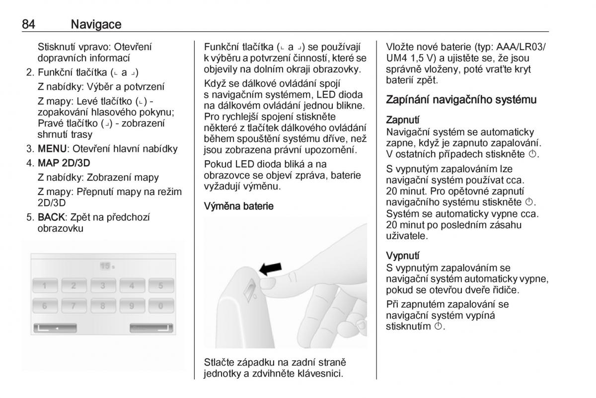 Opel Vivaro II 2 navod k obsludze / page 84