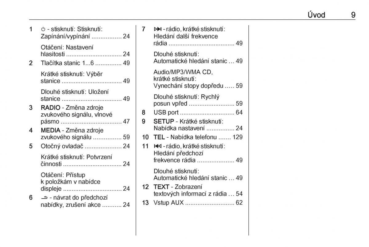 Opel Vivaro II 2 navod k obsludze / page 9