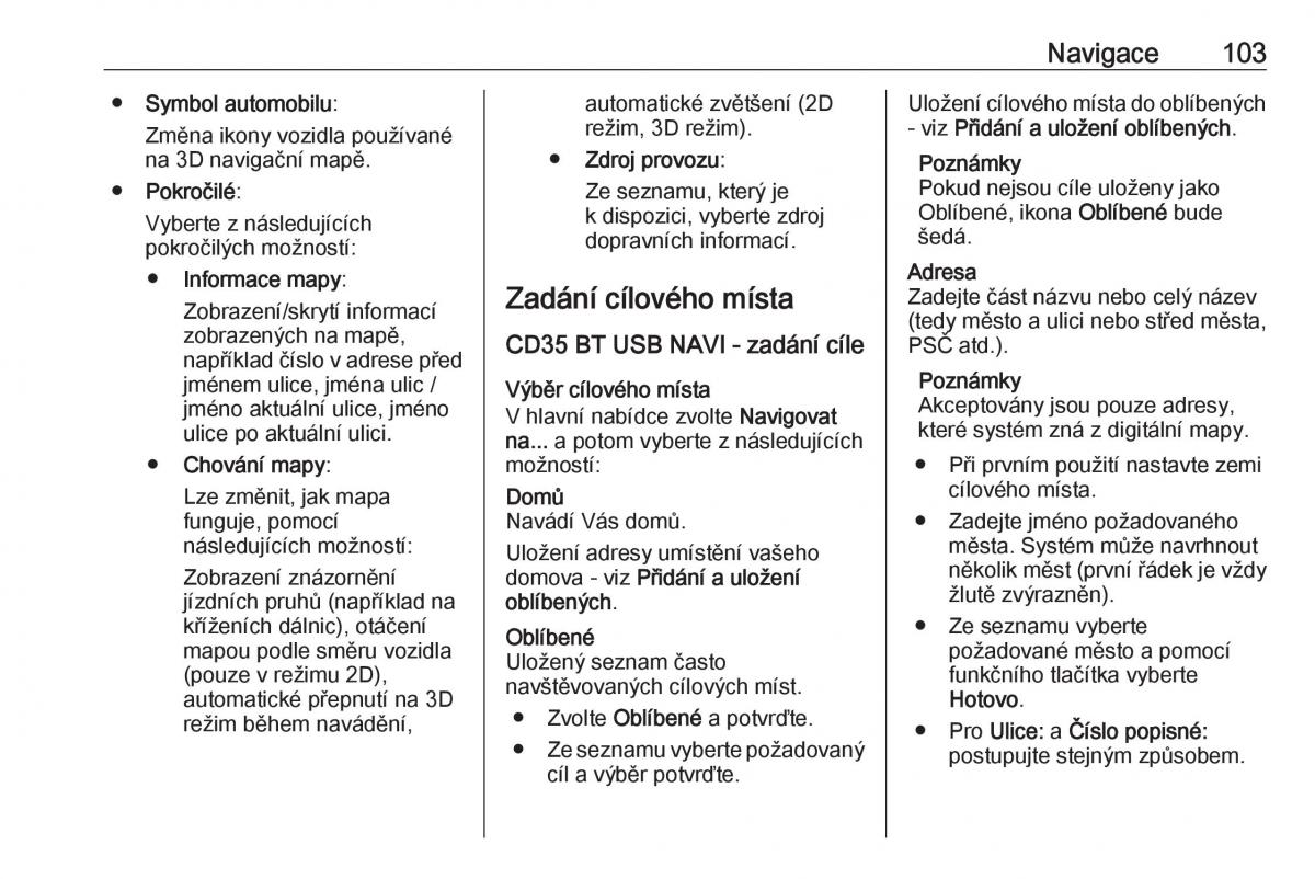 Opel Vivaro II 2 navod k obsludze / page 103