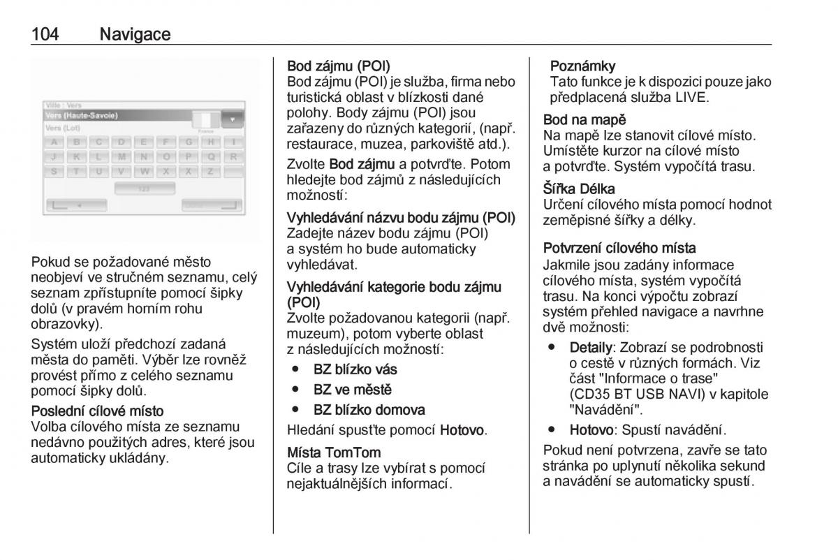 Opel Vivaro II 2 navod k obsludze / page 104