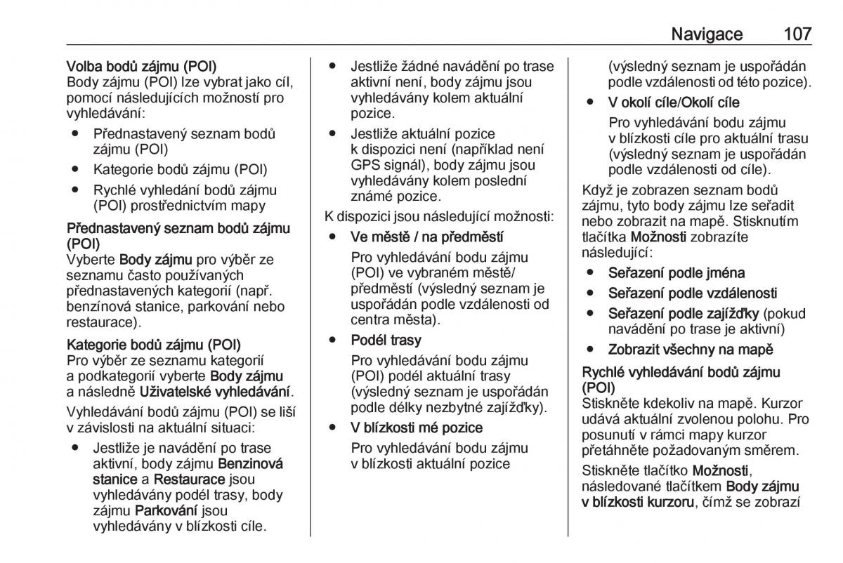 Opel Vivaro II 2 navod k obsludze / page 107