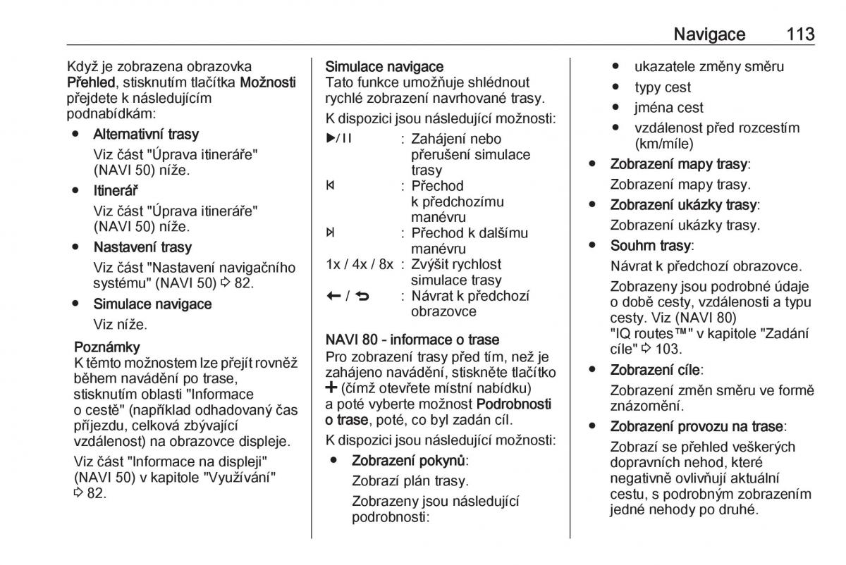 Opel Vivaro II 2 navod k obsludze / page 113