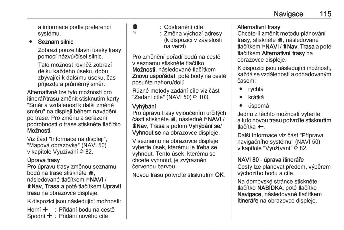 Opel Vivaro II 2 navod k obsludze / page 115