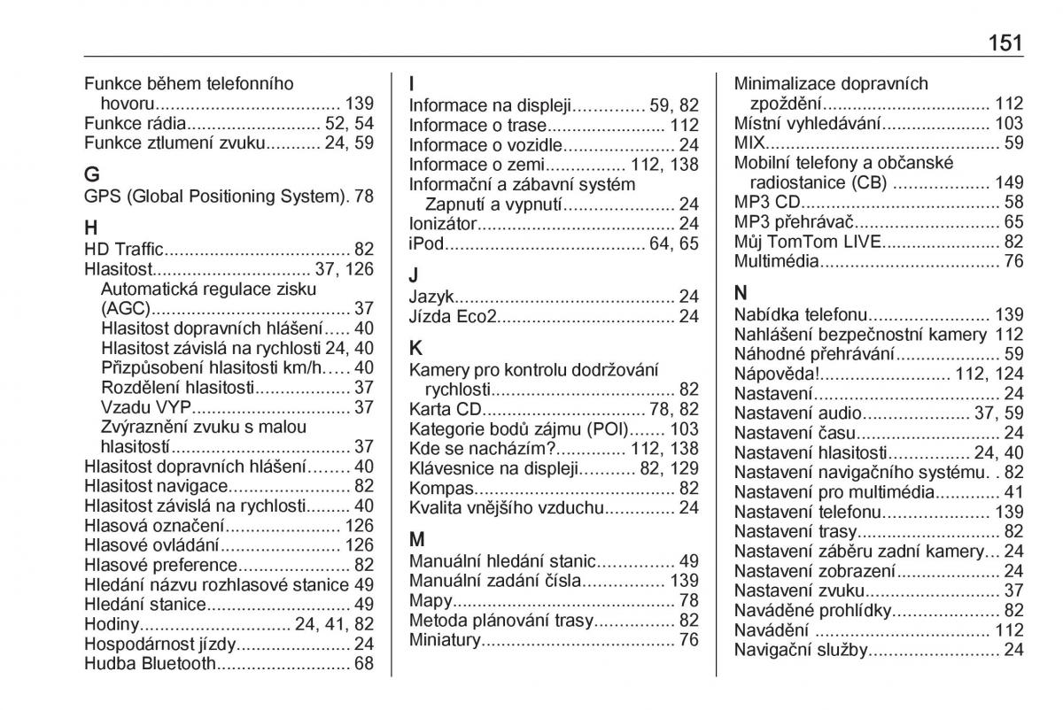 Opel Vivaro II 2 navod k obsludze / page 151