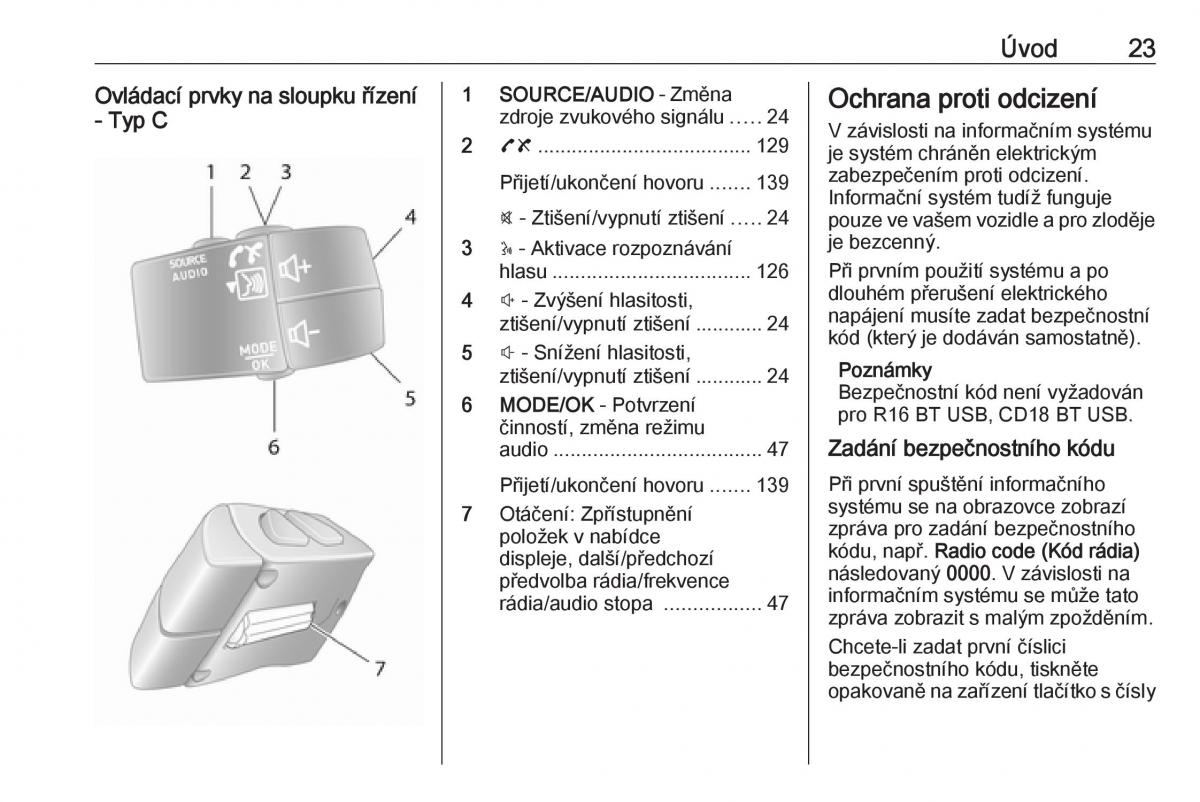 Opel Vivaro II 2 navod k obsludze / page 23