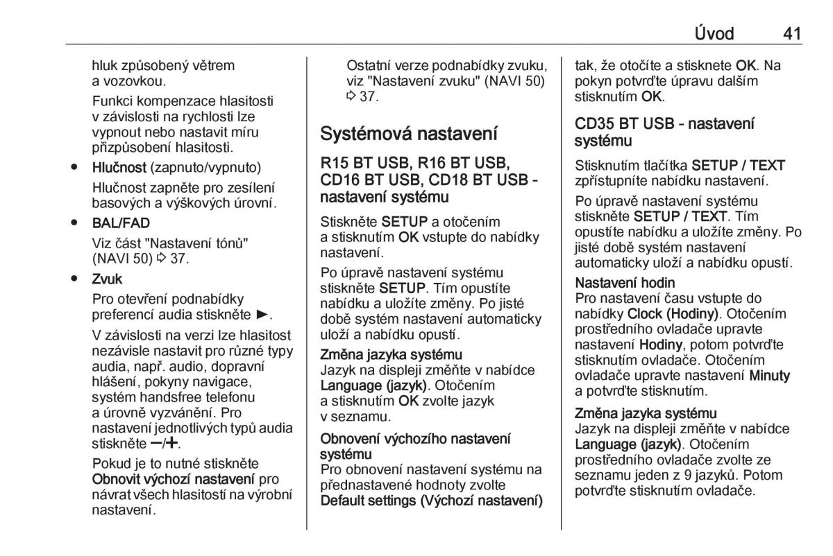 Opel Vivaro II 2 navod k obsludze / page 41