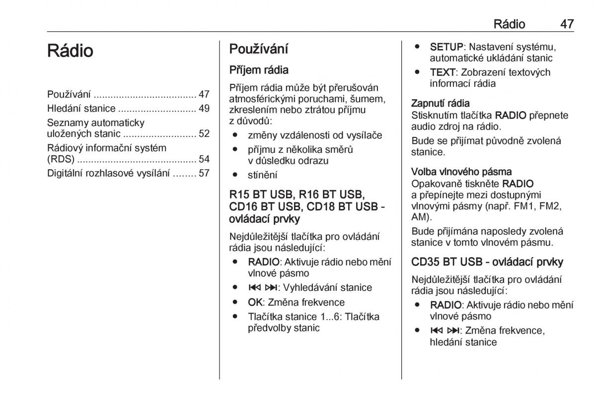 Opel Vivaro II 2 navod k obsludze / page 47