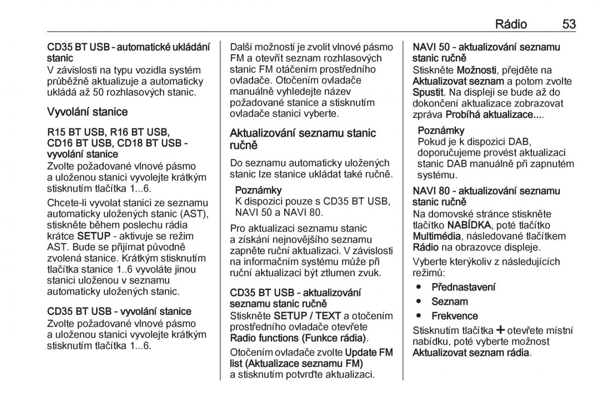 Opel Vivaro II 2 navod k obsludze / page 53