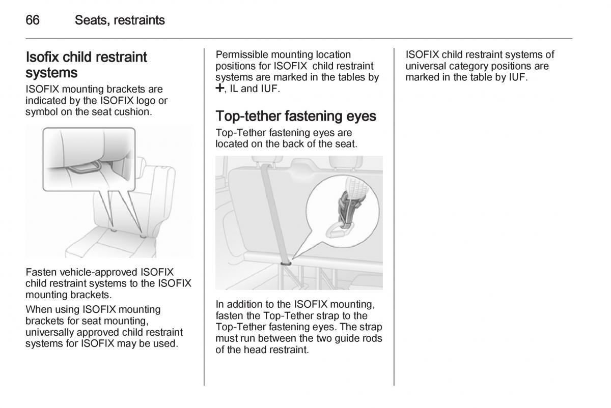 Opel Vivaro II 2 owners manual / page 68