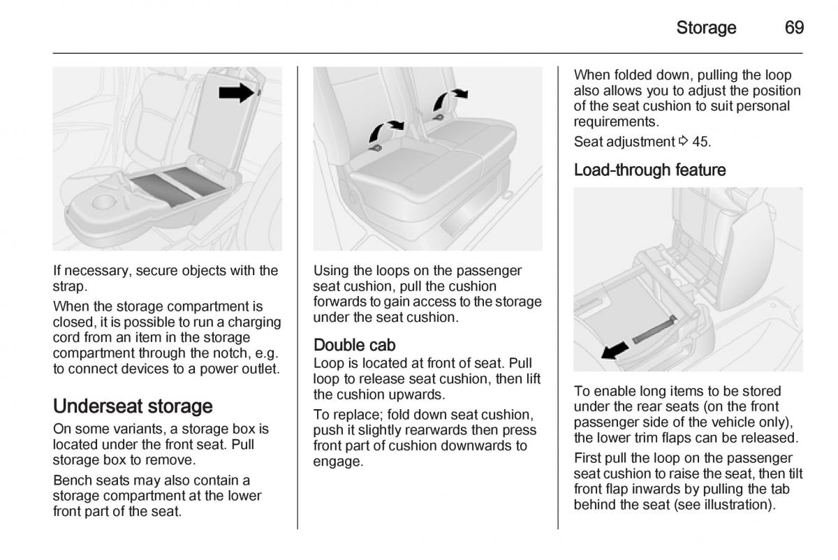 Opel Vivaro II 2 owners manual / page 71