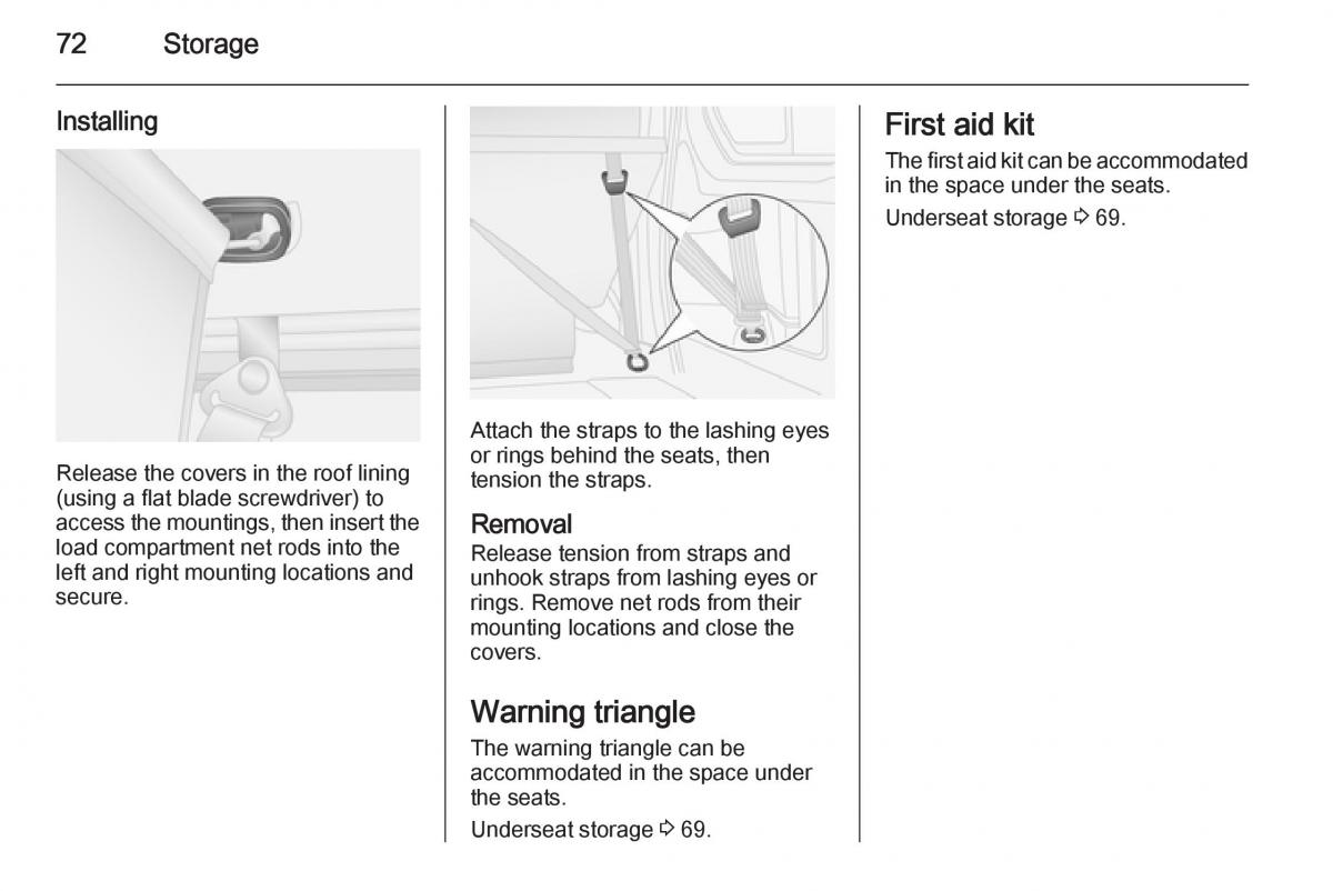 Opel Vivaro II 2 owners manual / page 74