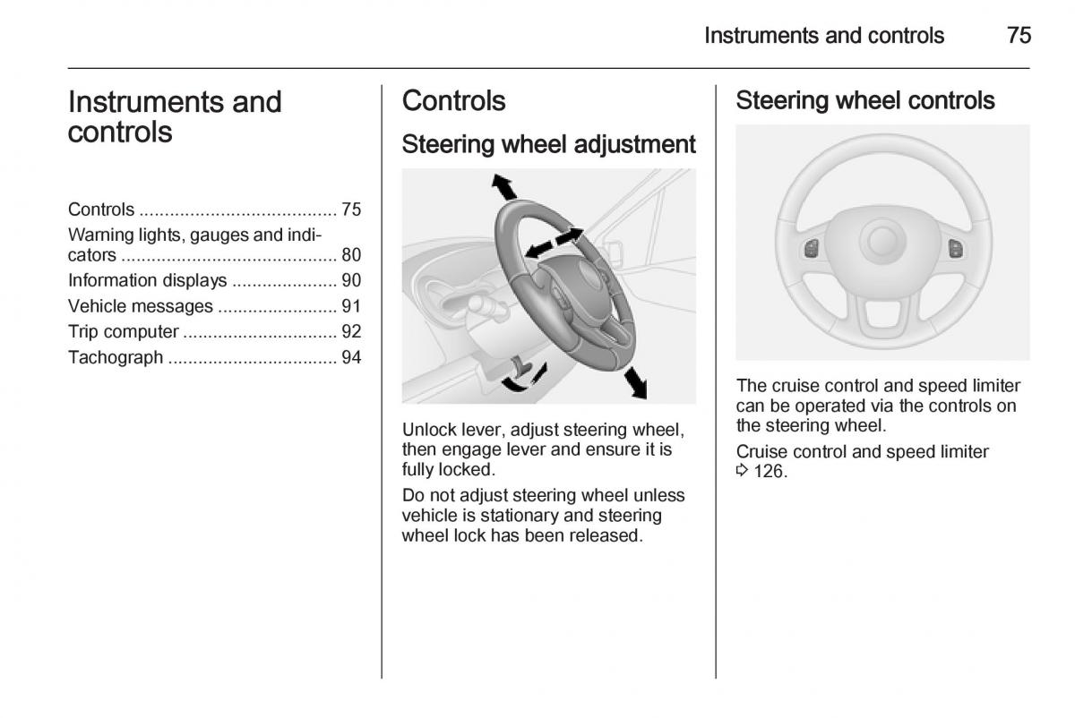 Opel Vivaro II 2 owners manual / page 77