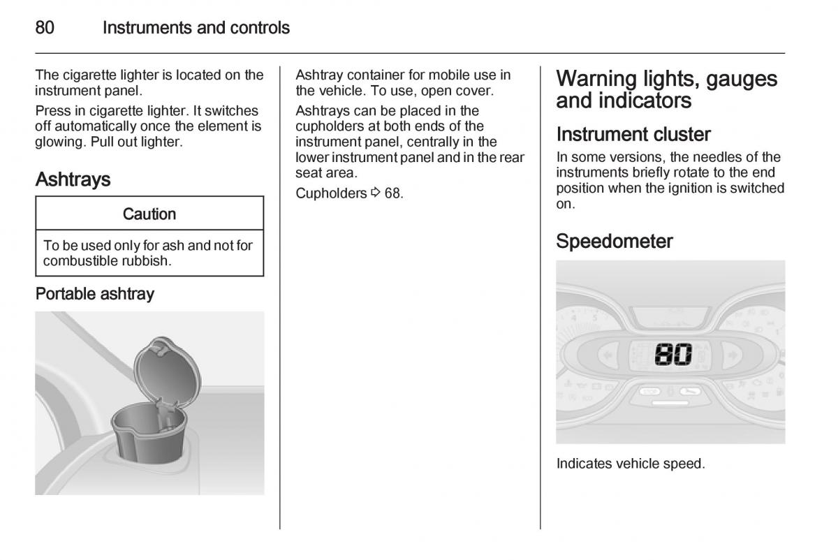 Opel Vivaro II 2 owners manual / page 82