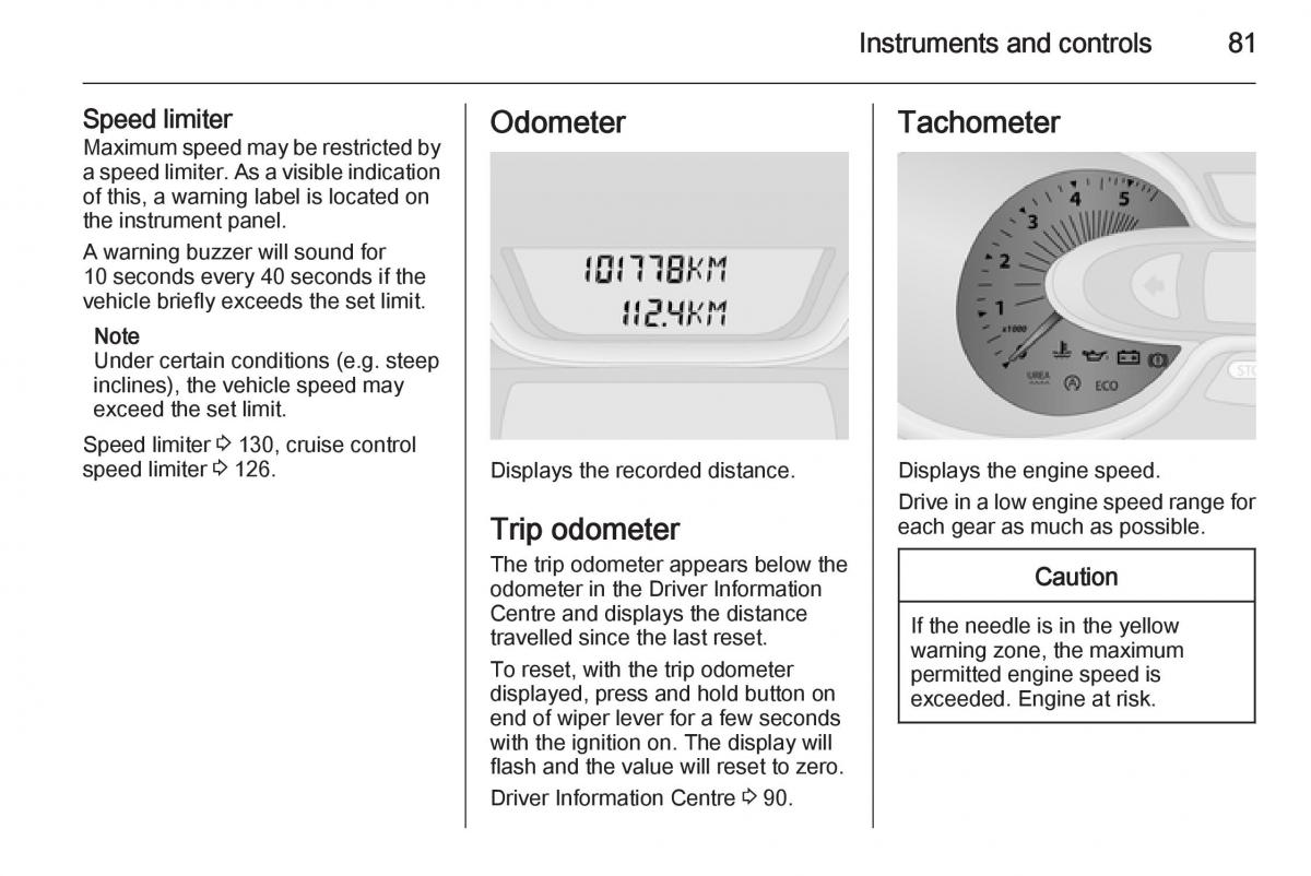 Opel Vivaro II 2 owners manual / page 83