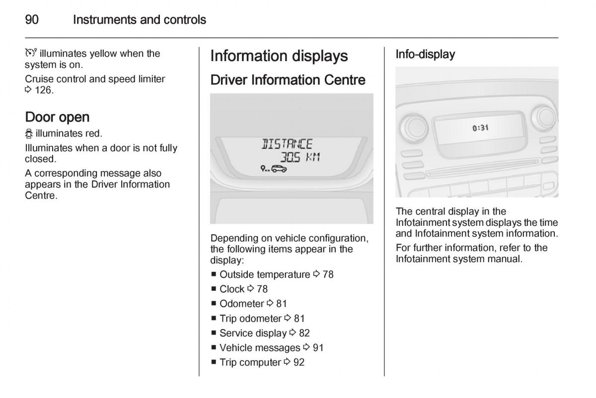 Opel Vivaro II 2 owners manual / page 92