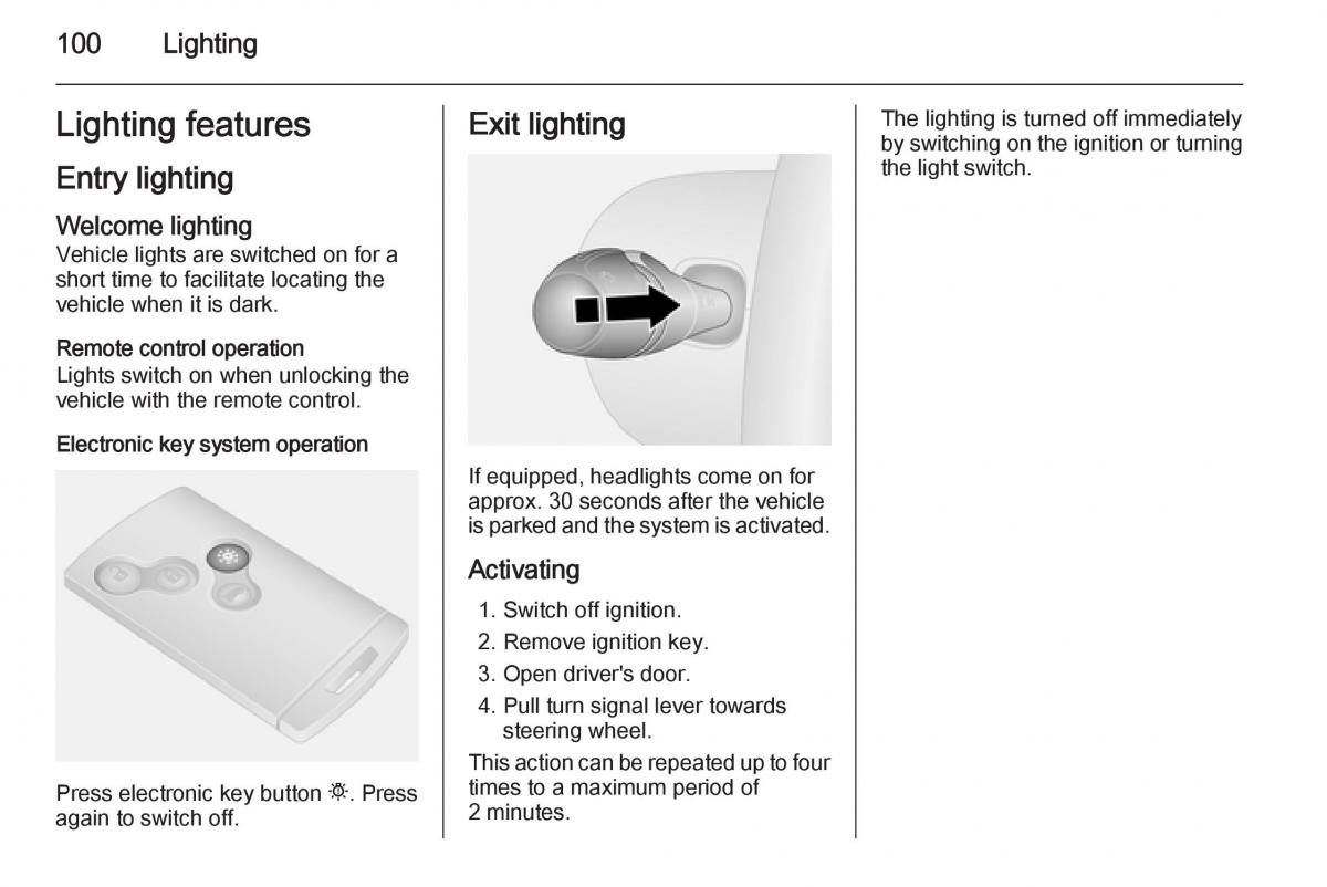 Opel Vivaro II 2 owners manual / page 102