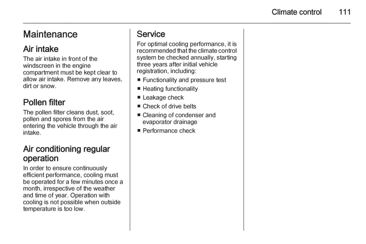 Opel Vivaro II 2 owners manual / page 113