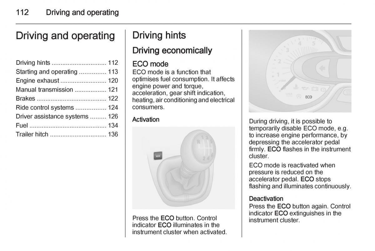 Opel Vivaro II 2 owners manual / page 114