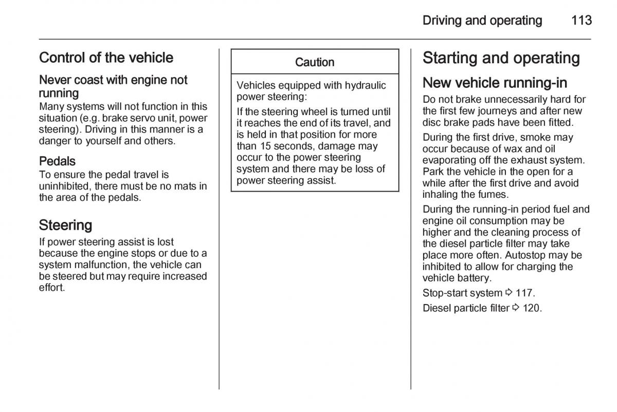 Opel Vivaro II 2 owners manual / page 115