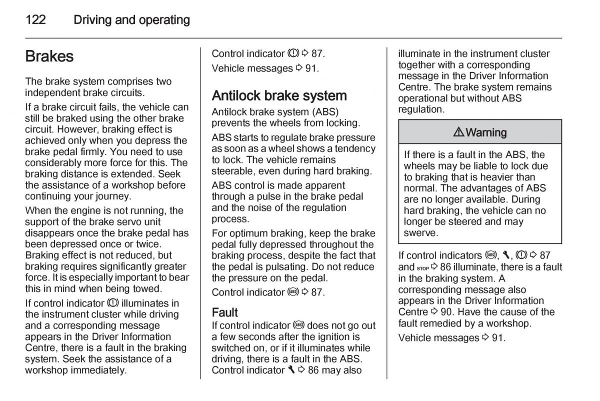 Opel Vivaro II 2 owners manual / page 124