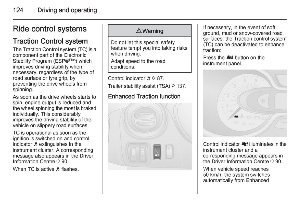 Opel Vivaro II 2 owners manual / page 126