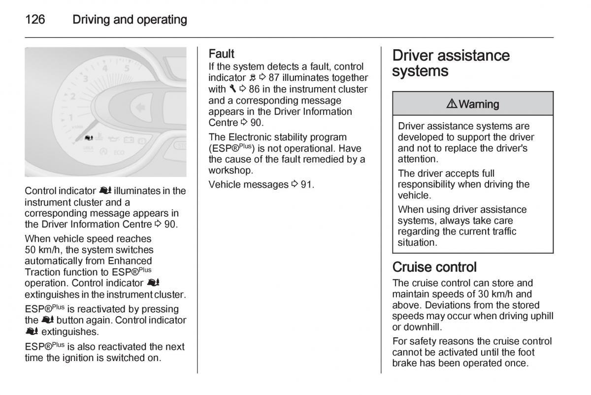 Opel Vivaro II 2 owners manual / page 128