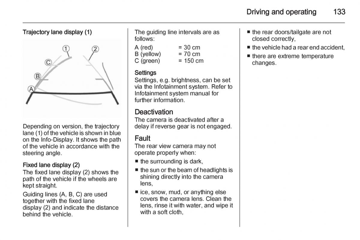 Opel Vivaro II 2 owners manual / page 135