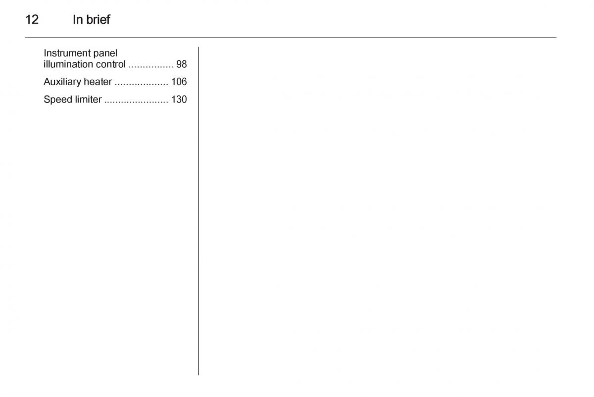 Opel Vivaro II 2 owners manual / page 14