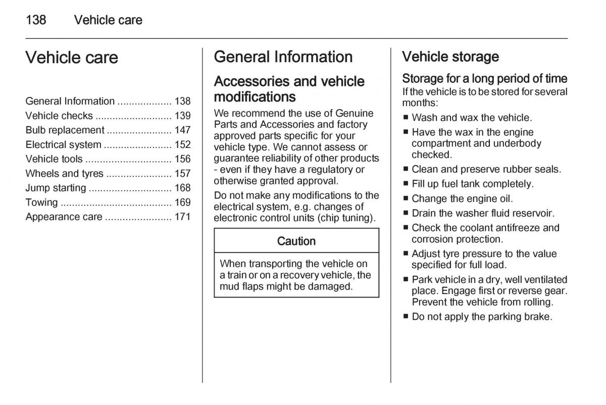 Opel Vivaro II 2 owners manual / page 140