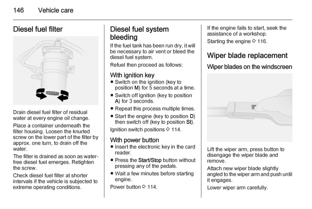 Opel Vivaro II 2 owners manual / page 148