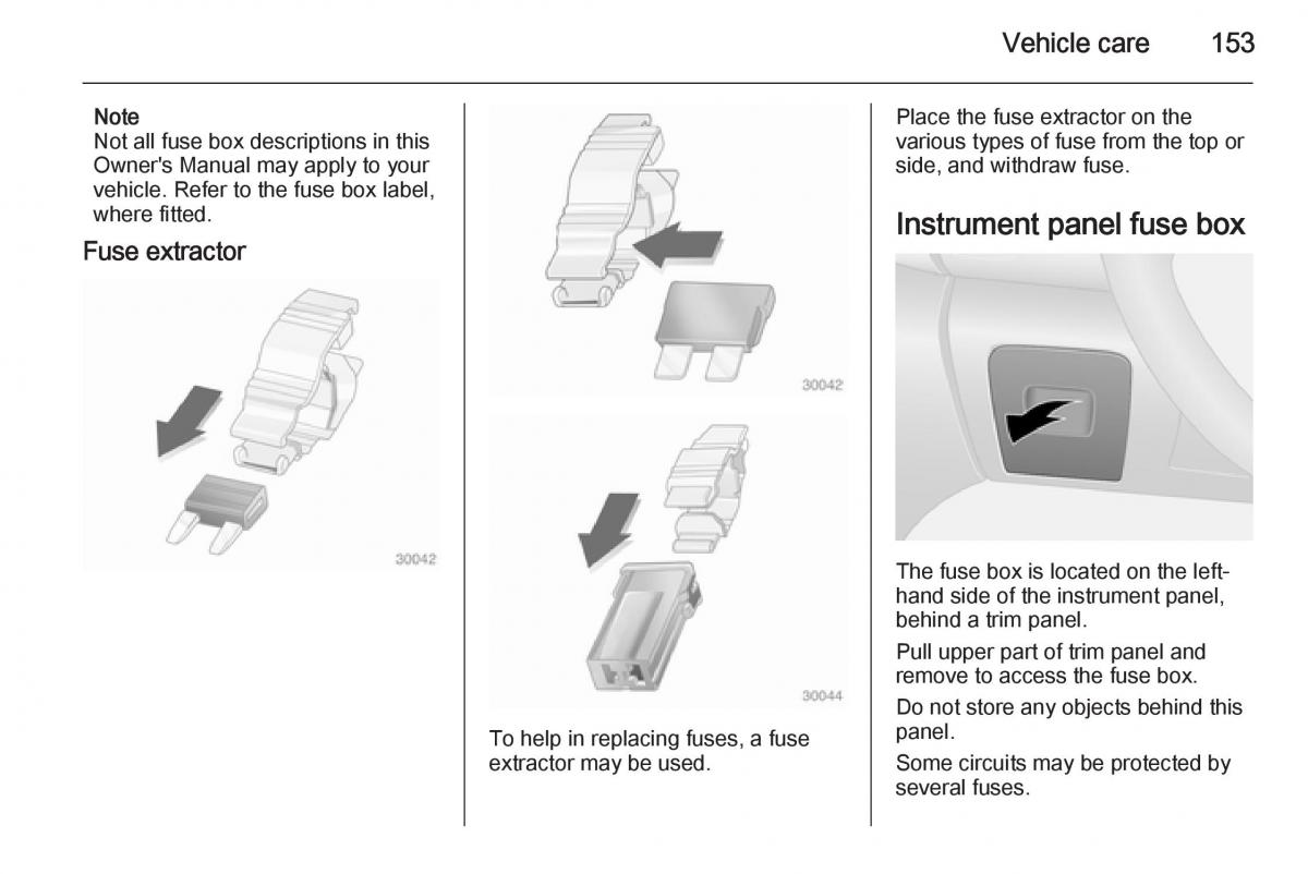 Opel Vivaro II 2 owners manual / page 155