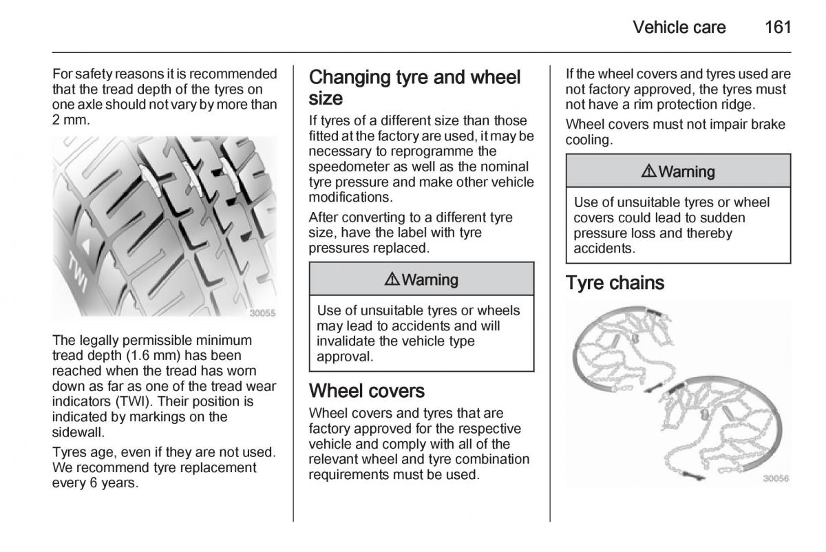 Opel Vivaro II 2 owners manual / page 163