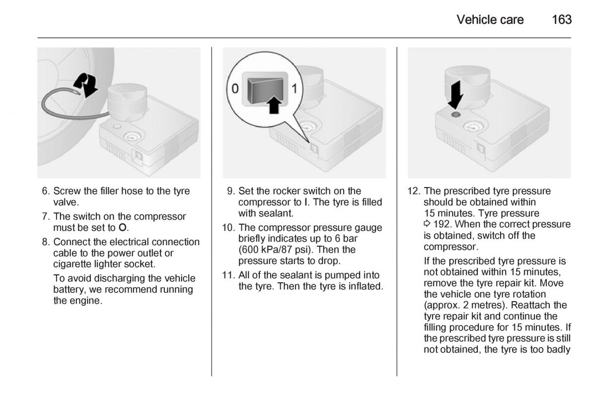 Opel Vivaro II 2 owners manual / page 165