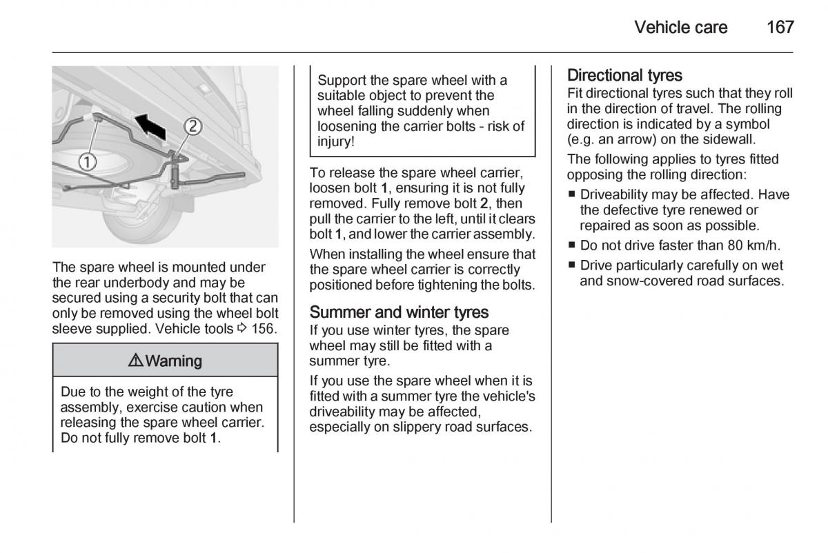 Opel Vivaro II 2 owners manual / page 169