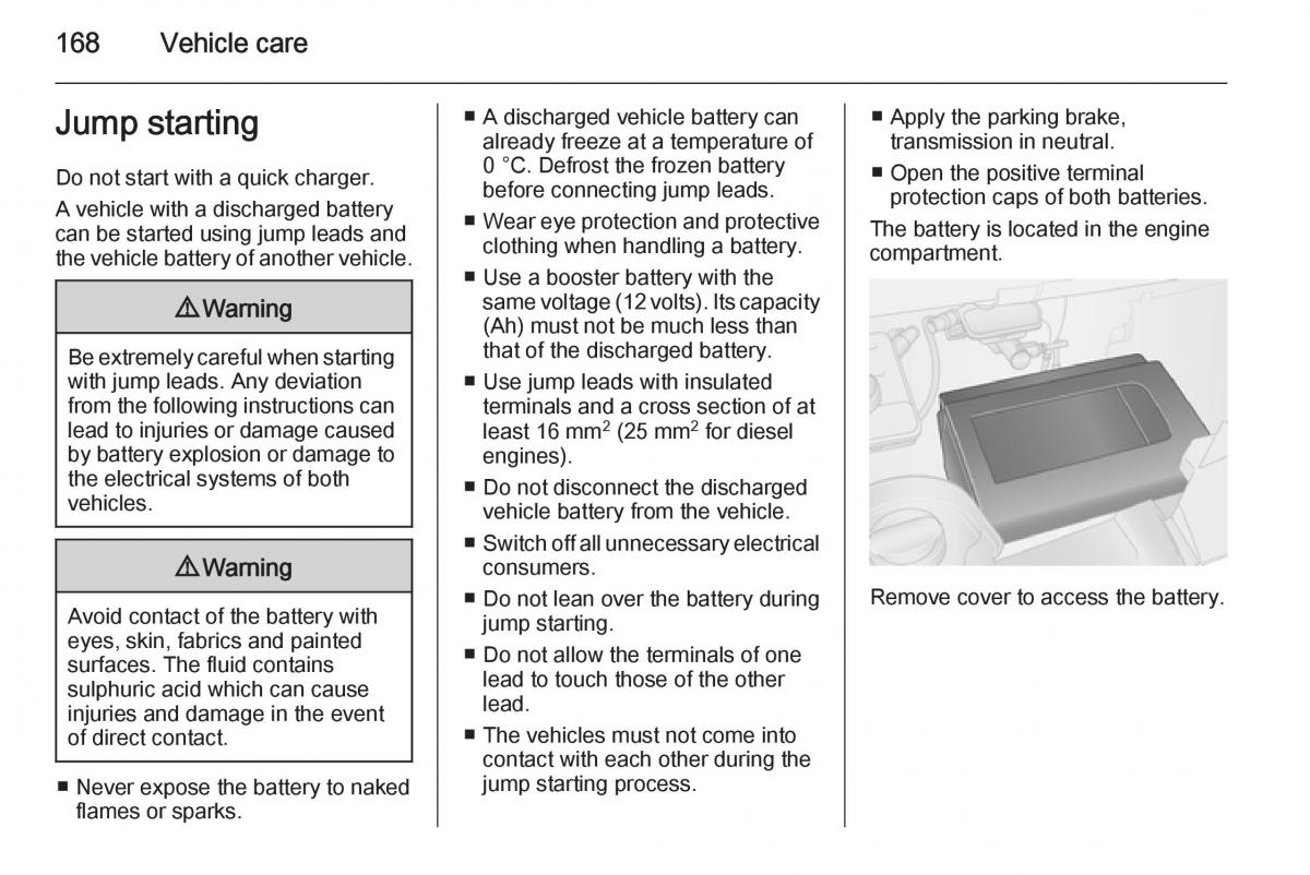 Opel Vivaro II 2 owners manual / page 170