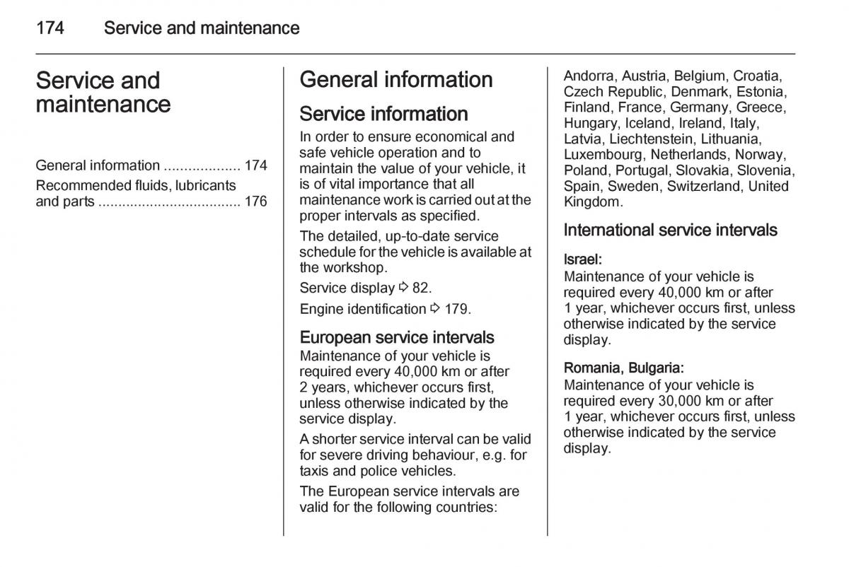 Opel Vivaro II 2 owners manual / page 176