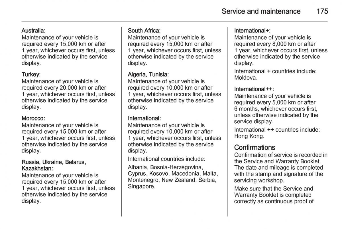 Opel Vivaro II 2 owners manual / page 177