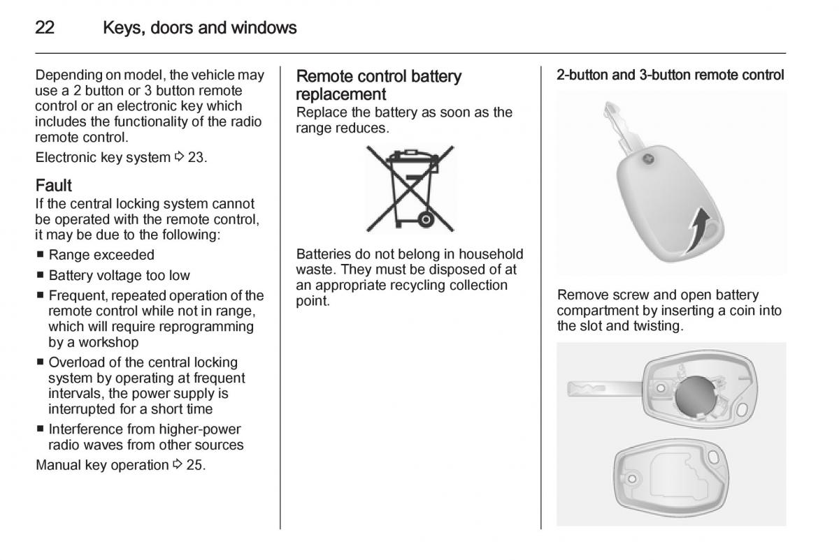 Opel Vivaro II 2 owners manual / page 24