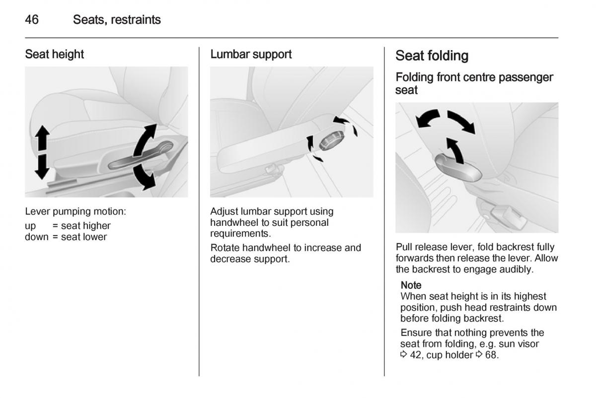 Opel Vivaro II 2 owners manual / page 48