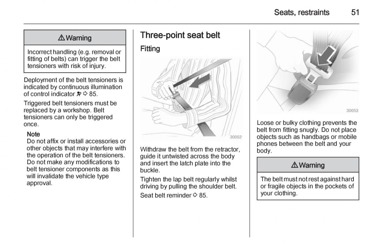 Opel Vivaro II 2 owners manual / page 53