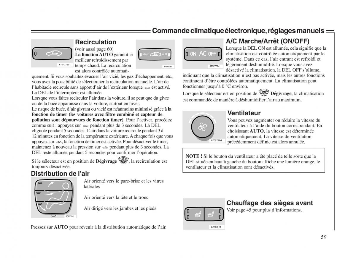 Volvo V70 II 2 manuel du proprietaire / page 60