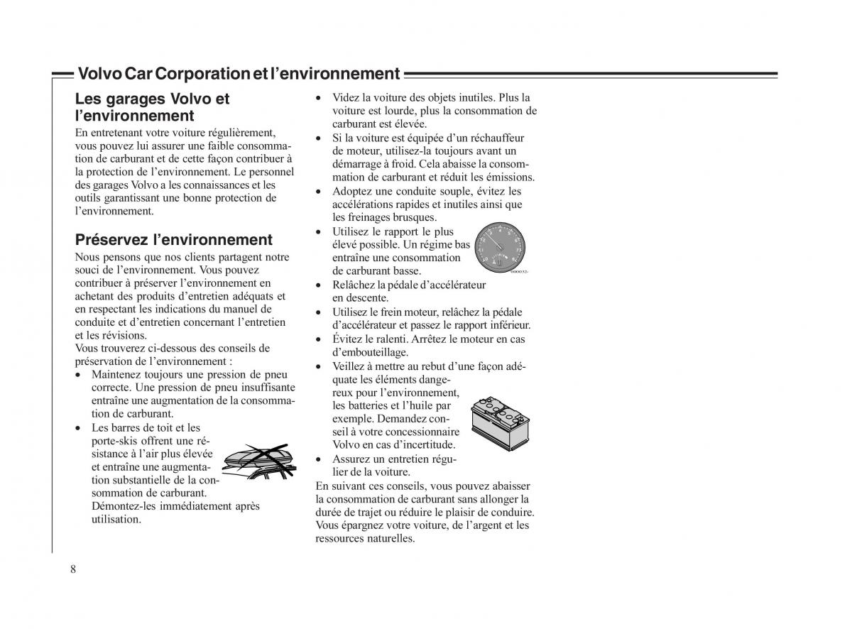 Volvo V70 II 2 manuel du proprietaire / page 9