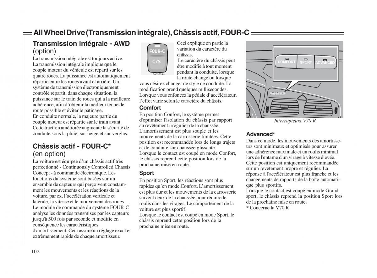 Volvo V70 II 2 manuel du proprietaire / page 103