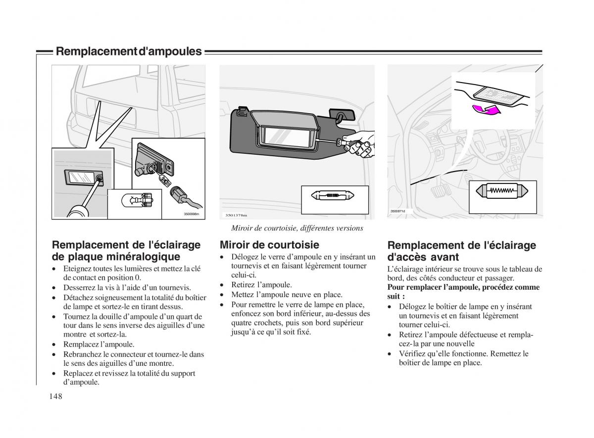 Volvo V70 II 2 manuel du proprietaire / page 149