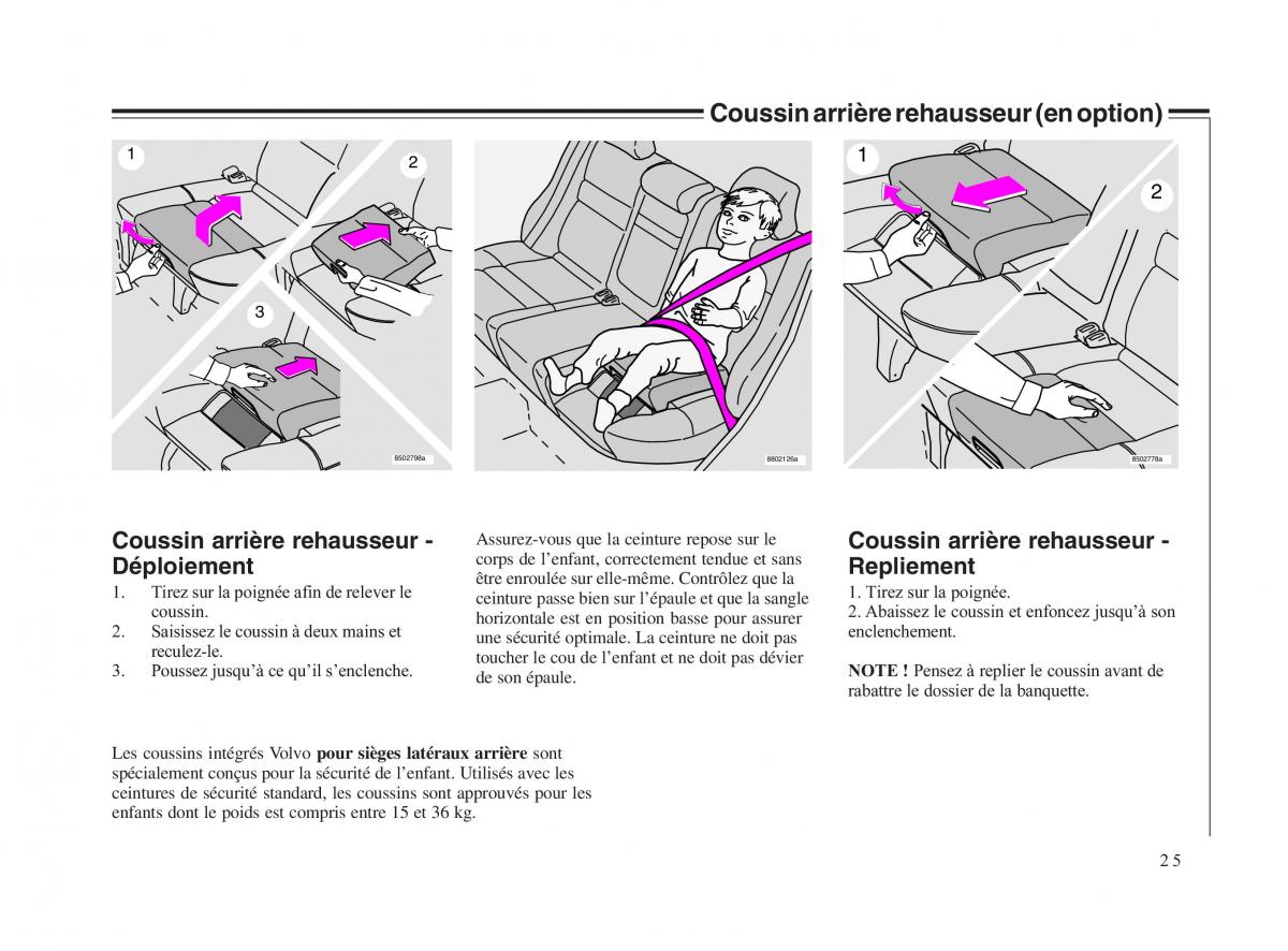 Volvo V70 II 2 manuel du proprietaire / page 26