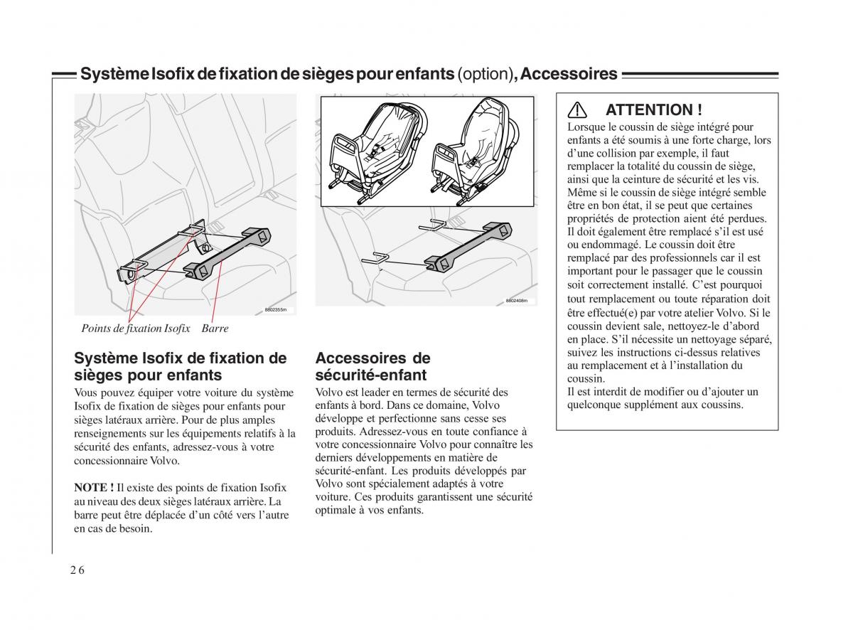 Volvo V70 II 2 manuel du proprietaire / page 27